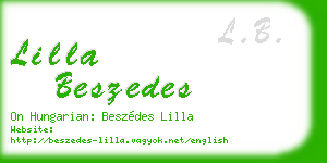 lilla beszedes business card